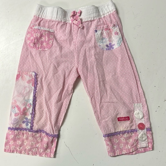 Naartjie Pink Cropped Capri Pants 4 Small - Picture 1 of 8